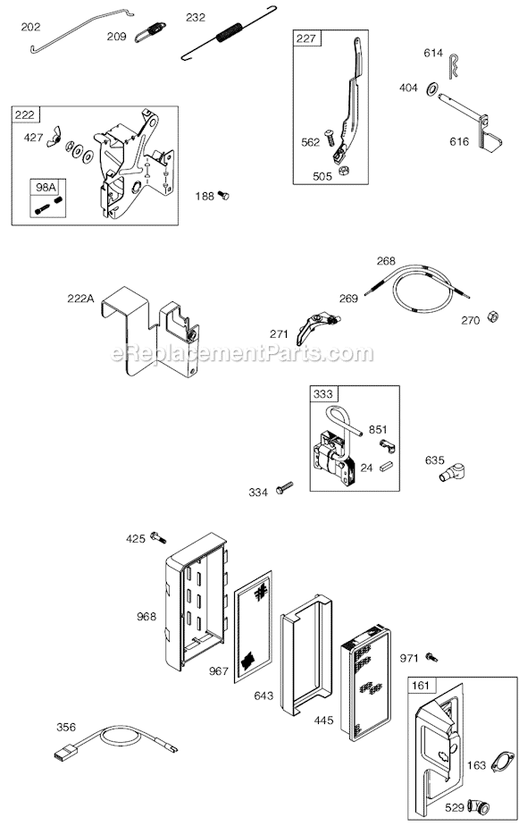 Page C Diagram and Parts List for 91400SERIES 0120, 0130 Briggs and Stratton Engine